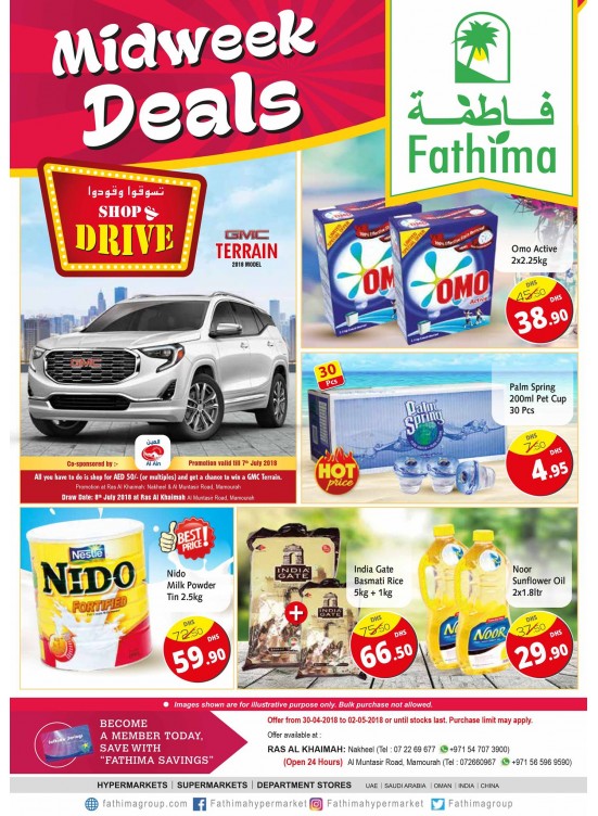 Amazing Midweek Deals - Ras Al Khaimah Branches