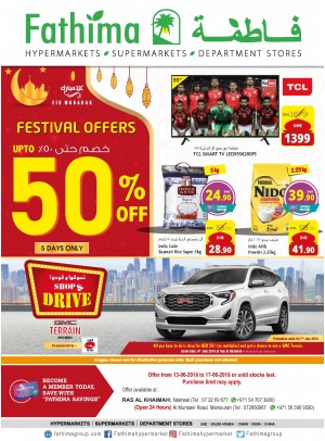 Festival Offers Up to 50% Off - Ras Al Khaimah Branches