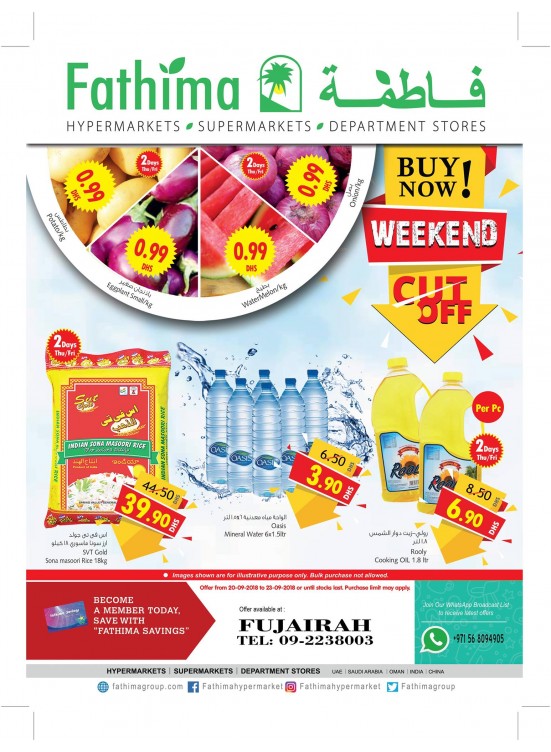 Weekend Cut Off Offers - Fujairah