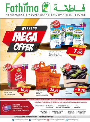 Weekend Mega Offers - Abu Dhabi and Al Yahar Branches
