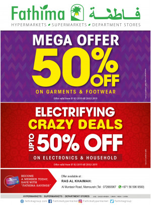 Mega Offers & Electrifying Crazy Deals - Ras Al Khaimah
