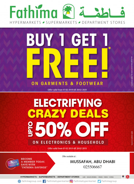 Mega Offers & Electrifying Crazy Deals - Mussafah