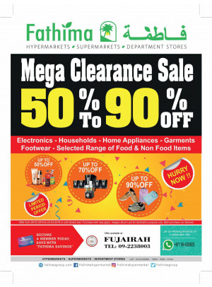 Mega Clearance Sale - Fujairah