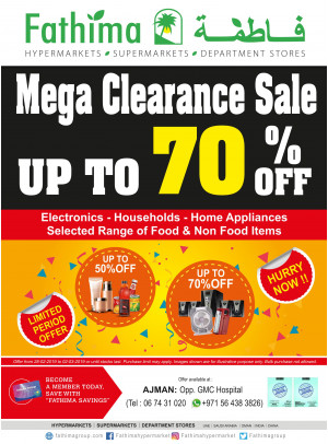 Mega Clearance Sale - Ajman