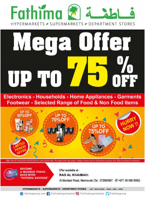 Mega Offer Up to 75% OFF - Ras Al Khaimah Branch 2