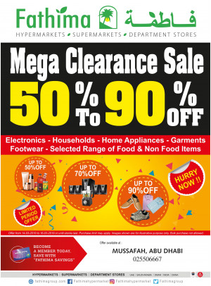 Mega Clearance Sale - Mussafah