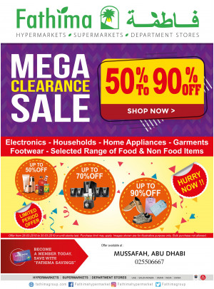 Mega Clearance Sale - Mussafah