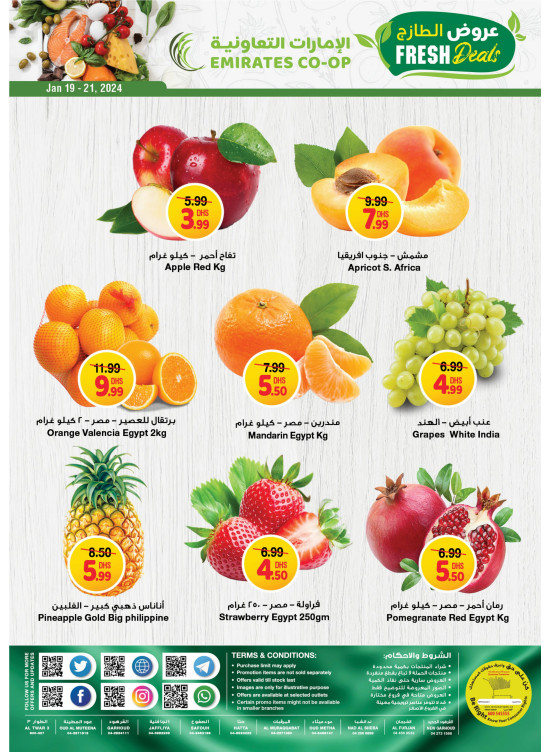 Fresh Deals from Emirates Co-Operative Society until 21st January