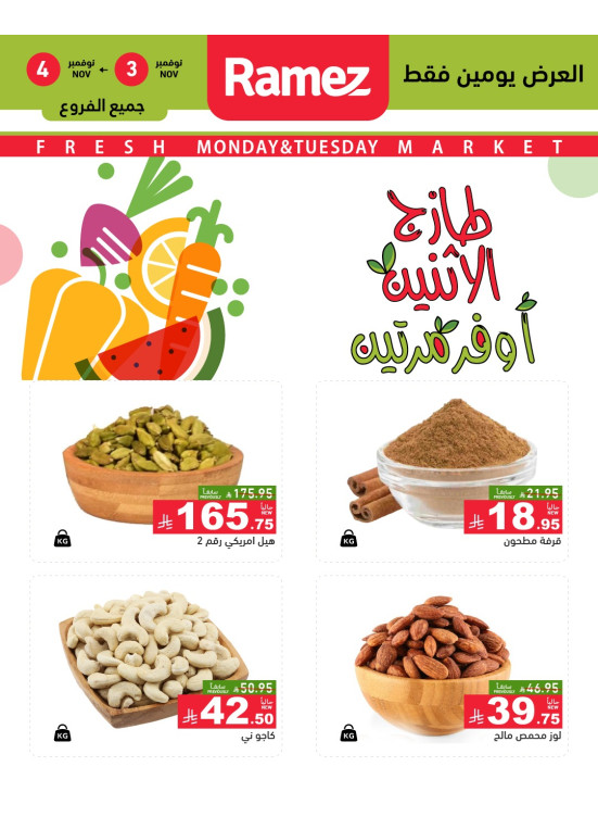 Monday Fresh Deals on Nuts