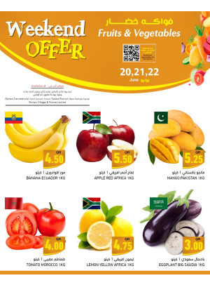 Weekend Offer - Barwa & Salwa