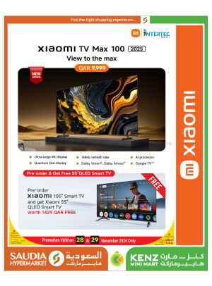New Arrival - Xiaomi Tv Max 100