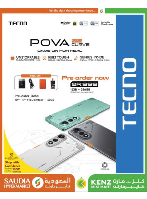 Pre Order Now - Tecno Pova 5G Curve