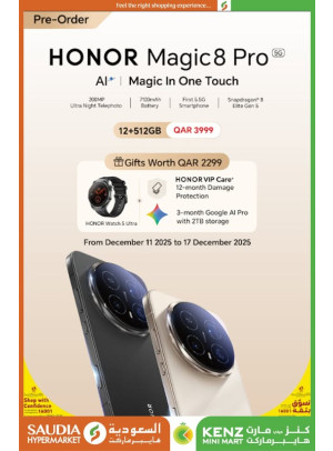 Pre Order Now - HONOR Magic8 Pro 5G