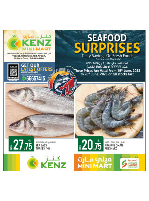 Seafood Surprises - KENZ MINI MART, Yaqoot Al Hamawi
