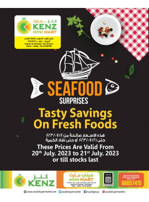 Seafood Surprises - KENZ MINI MART, Yaqoot Al Hamawi