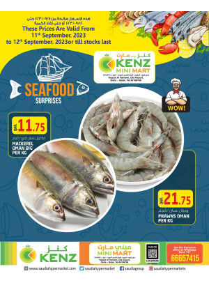 Seafood Surprises - KENZ MINI MART, Yaqoot Al Hamawi