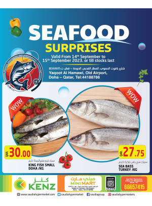 Seafood Surprises - KENZ MINI MART, Yaqoot Al Hamawi