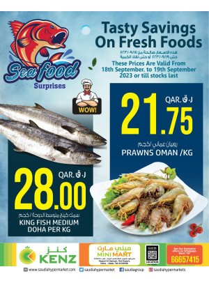 Seafood Surprises - KENZ MINI MART, Yaqoot Al Hamawi