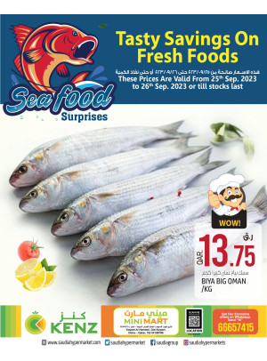 Seafood Surprises - KENZ MINI MART, Yaqoot Al Hamawi