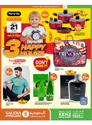 3 Happy Hours Offer