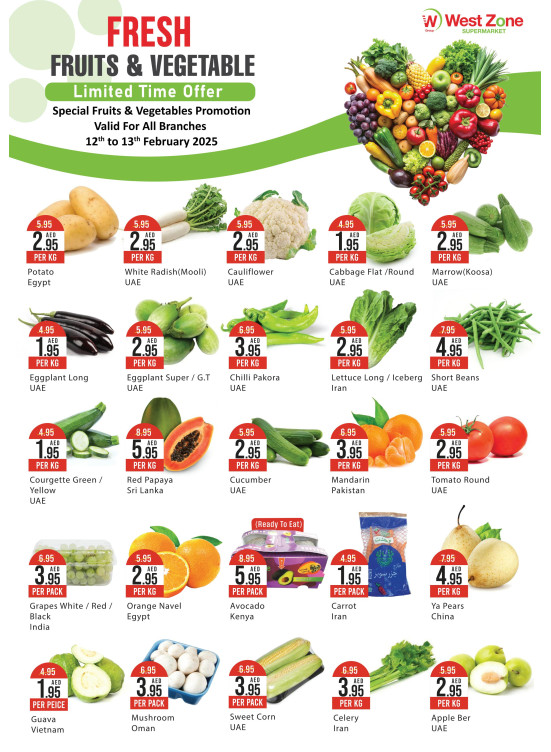 Fresh Fruits & Vegetables