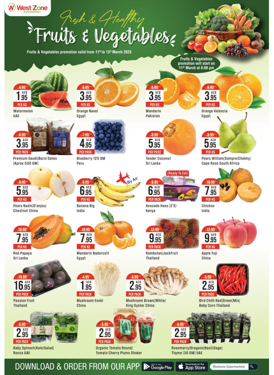 Fresh Fruits & Vegetables