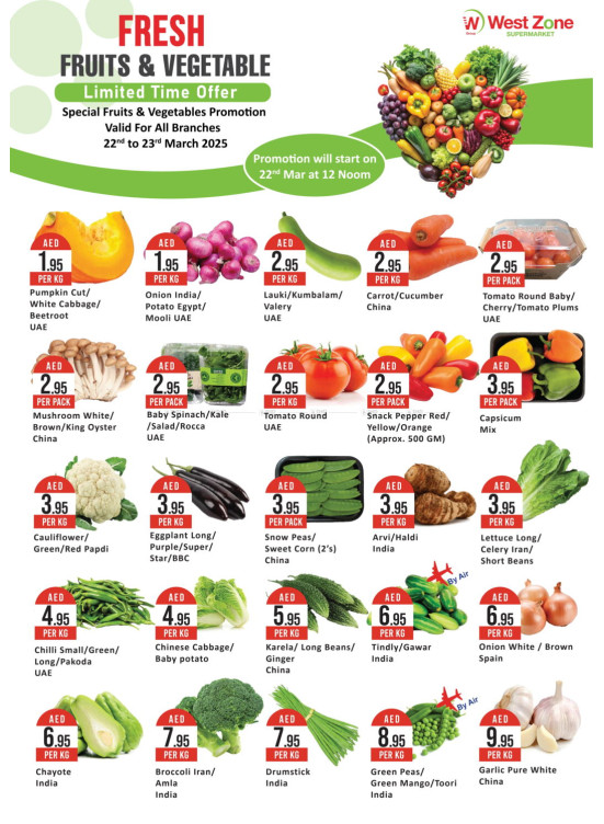 Fresh Fruits & Vegetables