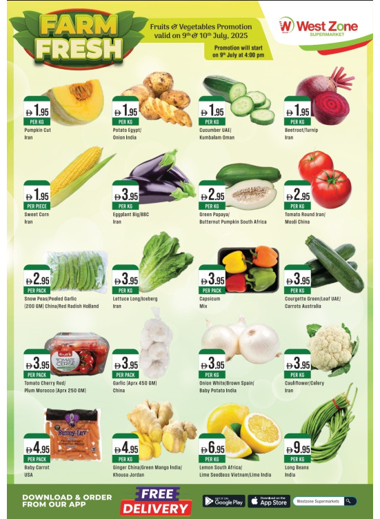Fresh Fruits & Vegetables Deals