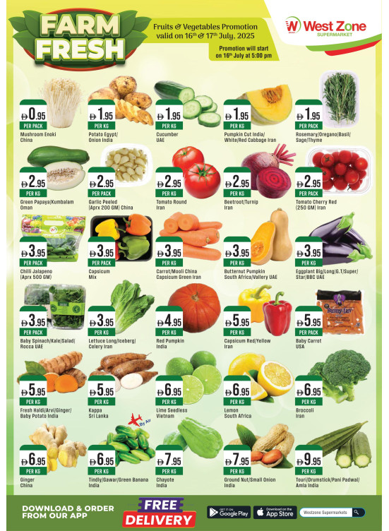 Fresh Fruits & Vegetables Deals