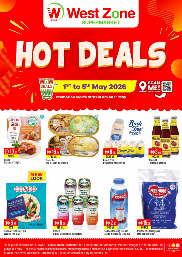 Latest offers from West Zone in UAE