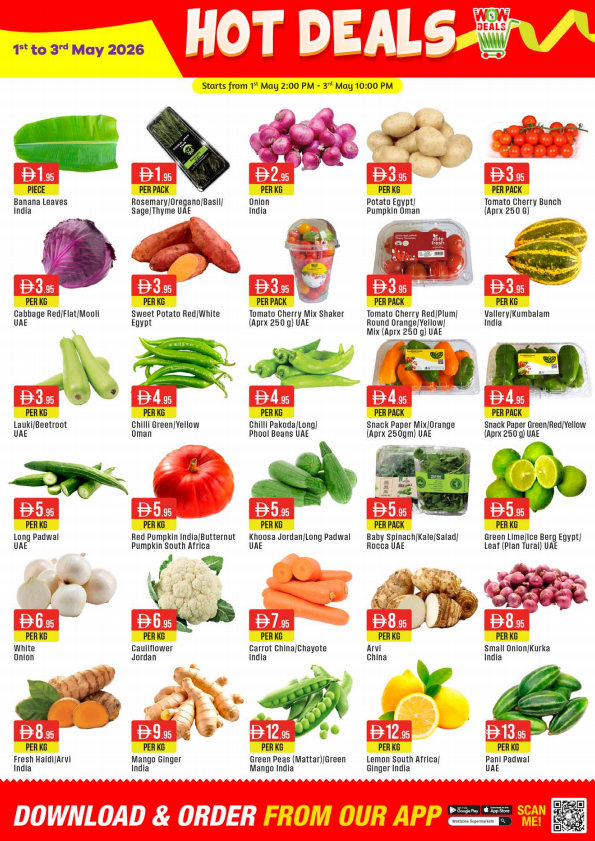 West Zone Hot Offers UAE – Vegetables
