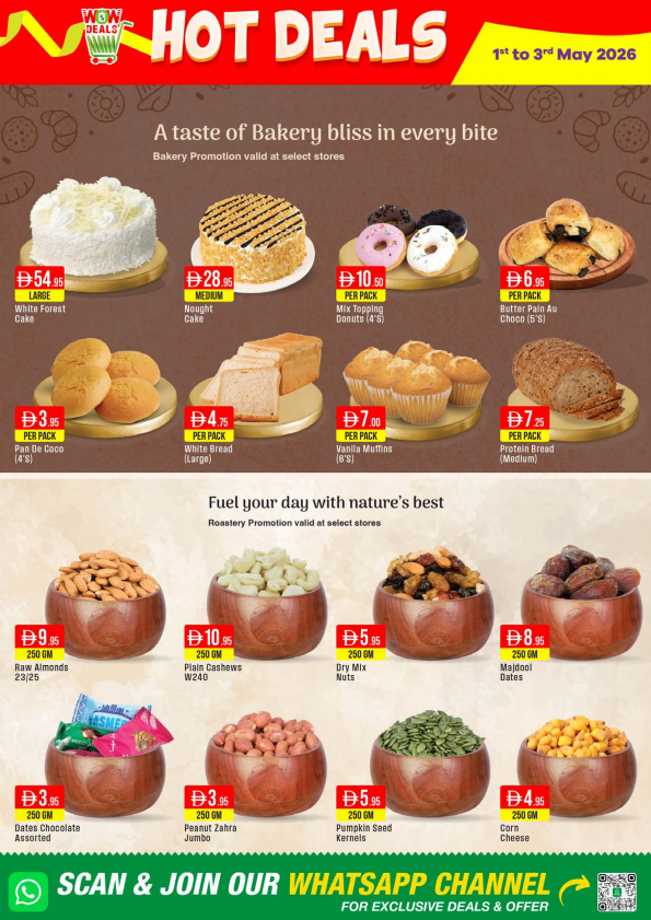West Zone Hot Offers UAE – Bakery and Nuts