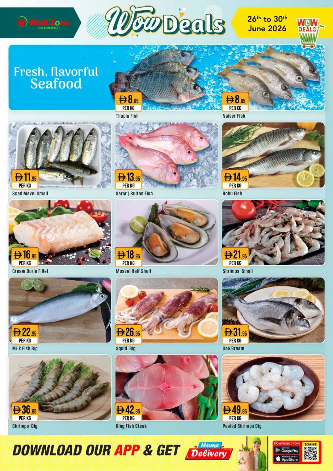 West Zone Fresh Flavorful Seafood catalog cover UAE