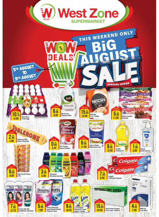 Big Sale from West Zone until 10th August - West Zone UAE Offers ...