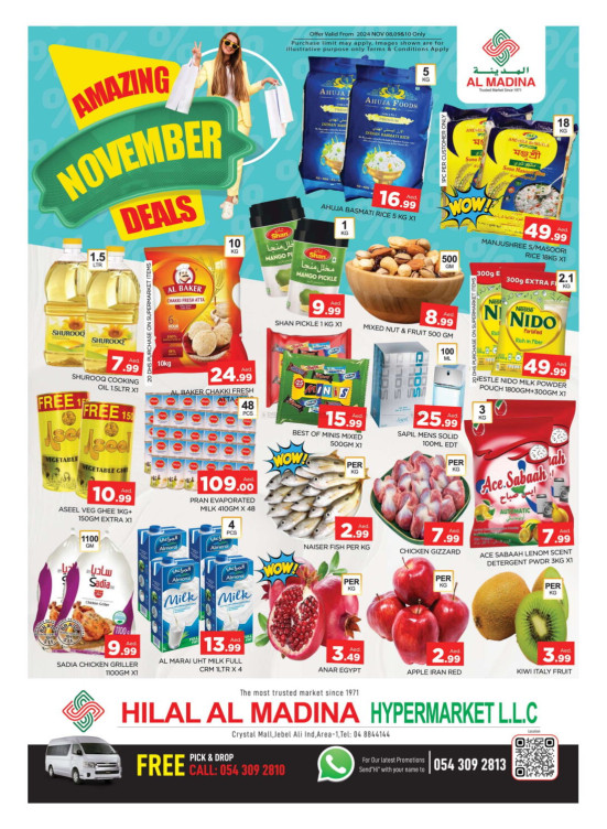 Amazing November Deals - Hilal Al Madina, Crystal Mall, Dubai