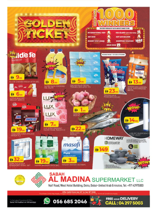Weekend Deals - Sabah Al Madina, Dubai
