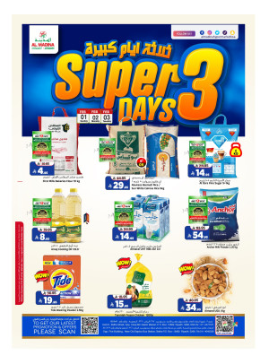 Super 3 Days Deals