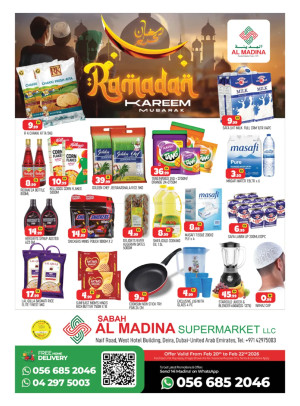 Weekend Deals - Sabah Al Madina, Dubai