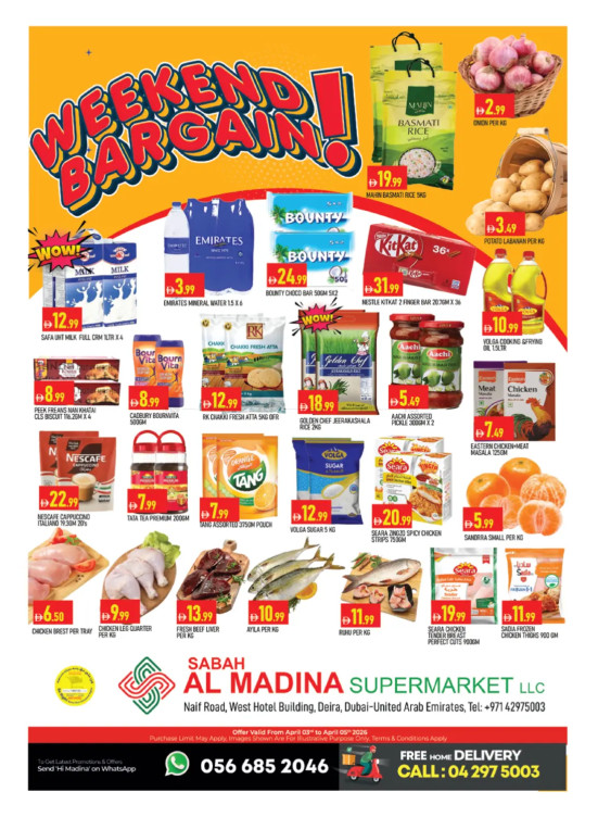 Weekend Deals - Sabah Al Madina, Dubai