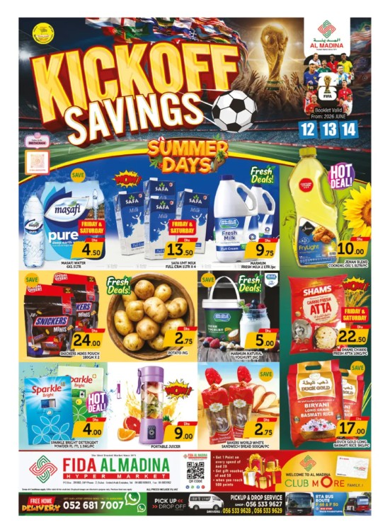 Kick Off Savings - Fida Al Madina, Dubai