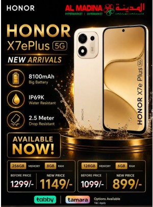 وصل حديثًا - هاتف Honor X7e Plus 5G S الذكي
