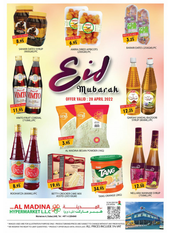 Eid Offers Muhaisnah 4, Dubai from Al Madina Hypermarket until 28th April Al Madina