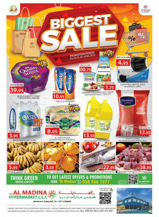 Biggest Sale Muhaisnah 4, Dubai from Al Madina Hypermarket until 26th