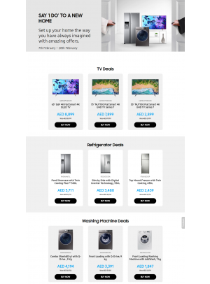 Save big on Samsung TVs and Appliances