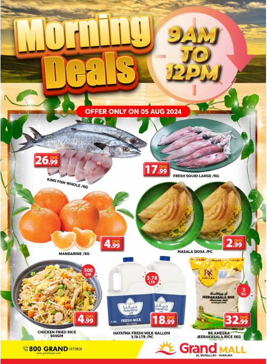 Morning Deals - Grand Mall Sharjah