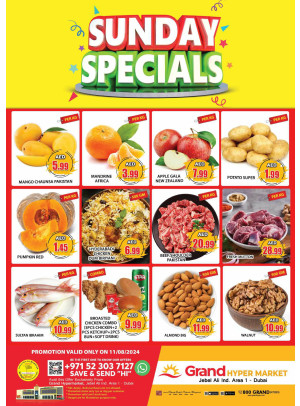 Sunday Specials - Grand Hypermarket Jebel Ali