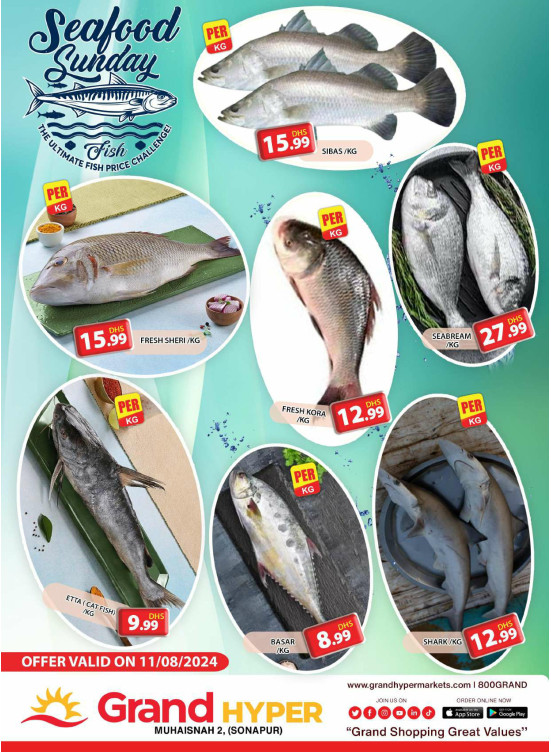Seafood Sunday - Grand Hyper Muhaisnah