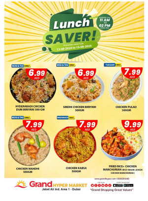 Lunch Saver - Grand Hypermarket Jebel Ali