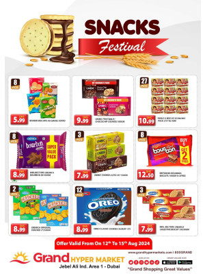 Snacks Festival - Grand Hypermarket Jebel Ali