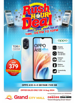 Rush Hour Deal - Grand City Mall